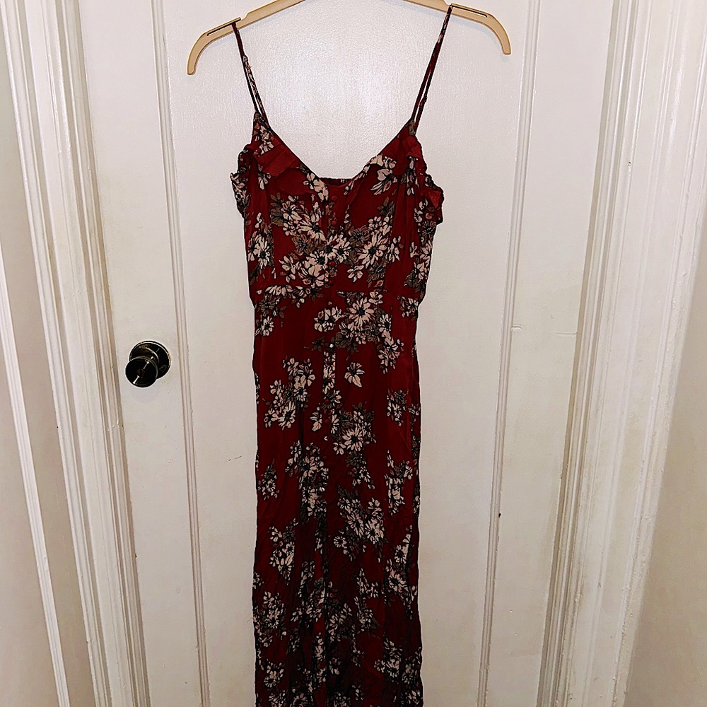 Lulus: Floral Summertime Maxi Length Dress